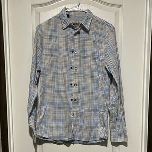 Men's Blue Plaid Shirt